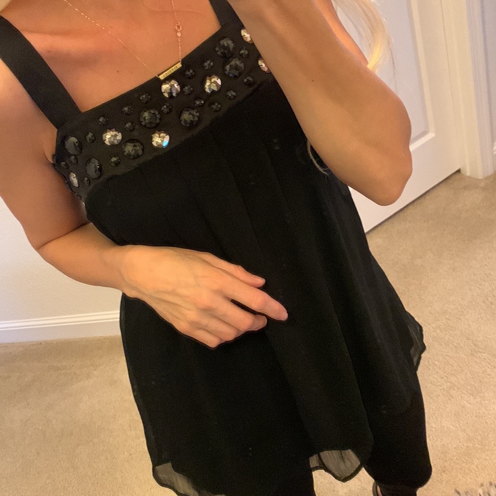 Black top size S embellished - Picture 8 of 17